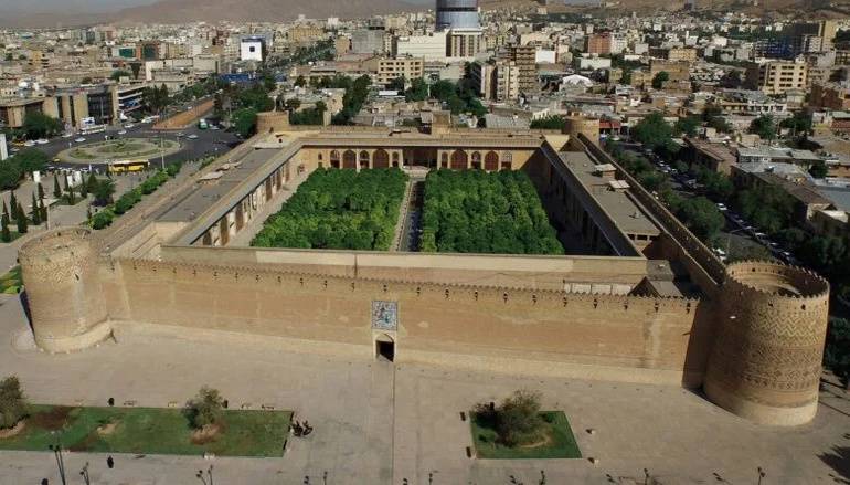نمایی از بالای ارگ کریم خان زند شیراز