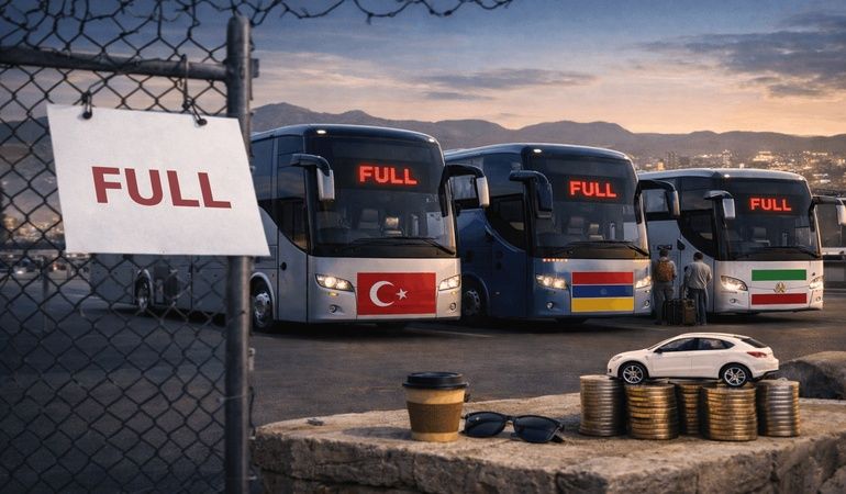کمبود بلیط اتوبوس بین المللی